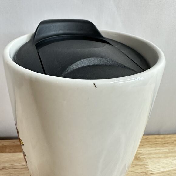 Peanuts Snoopy Travel Tumbler w/Lid 12oz Christmas Ceramic Modern Gourmet 2019 - Picture 8 of 13